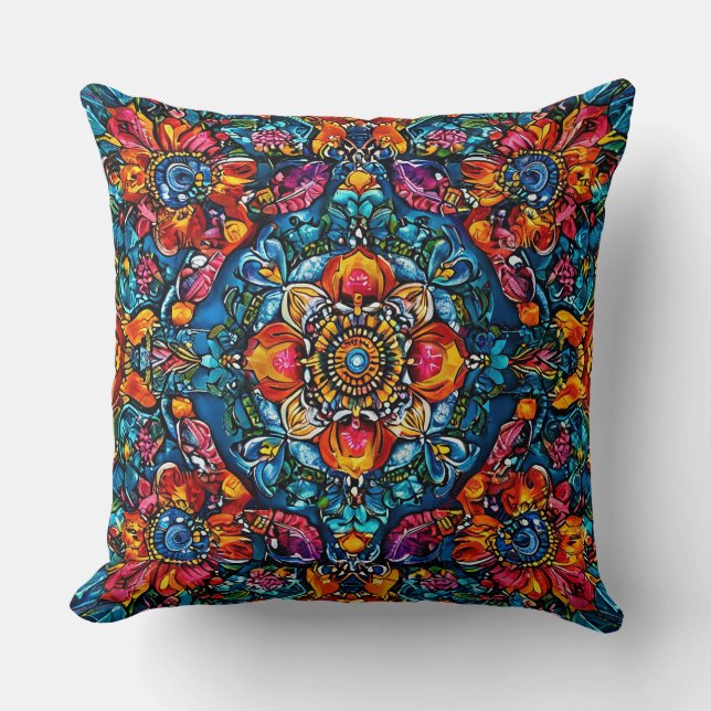 Coussin Ornement floral (Recto)