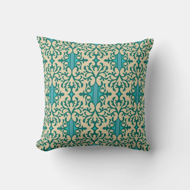 Coussin Ornement floral : Moderne à la mode sans couture (Recto)