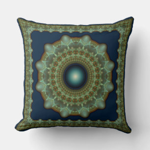 Coussin Ornement fractal fabuleux brillant