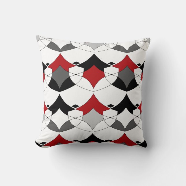 Coussin ornement tribal Abstrait. (Recto)