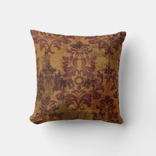 Coussin Ornement vintage, texture rococo baroque.