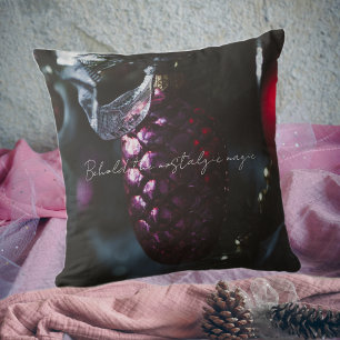 Coussin Ornements de Noël en glamour foncé