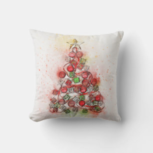 Coussin Ornements décoratifs d'arbre de Noël