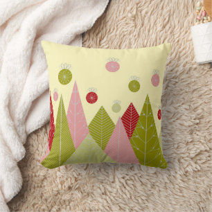 Coussin Ornements et arbres Noël