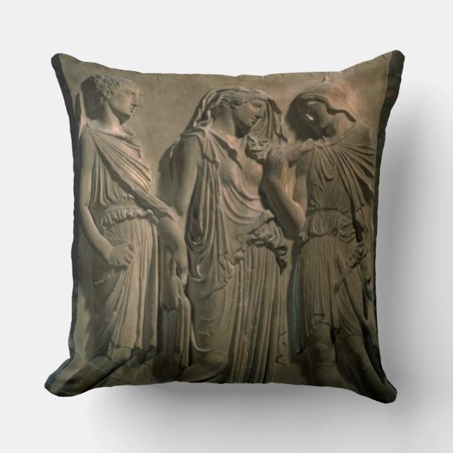Coussin Orphée, Eurydice et Hermes (marbre) (Recto)