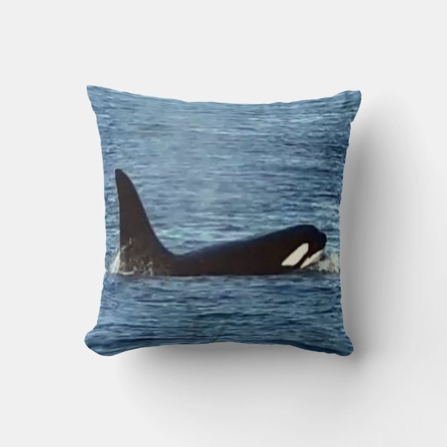 Coussin Orque "Aquarius" baleine tueuse personnalisable (Recto)