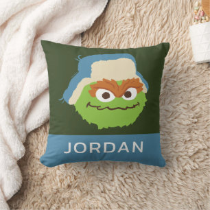 Coussin Oscar le Grouch Visage de la Forêt   Ajoutez Votre