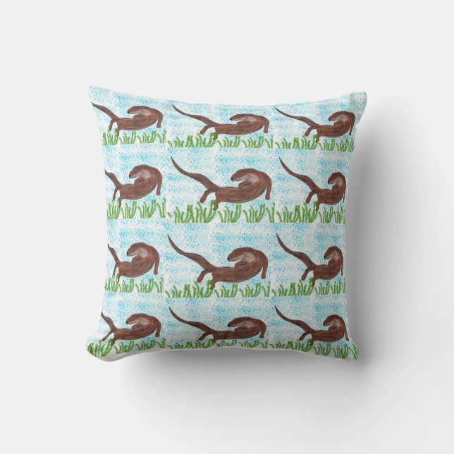 Coussin Otter dansante (Recto)