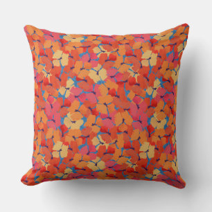 Coussin ou coussin Chic Pink Orange Yellow Poppies