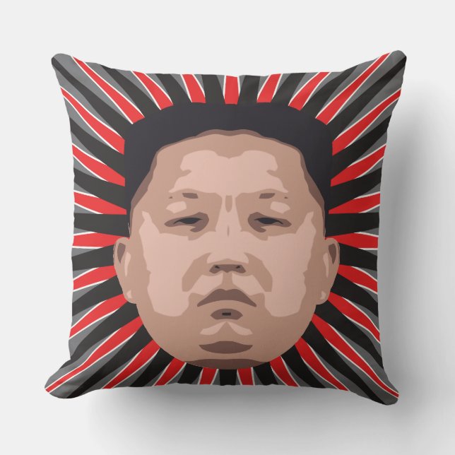 Coussin Où est Kim l'ONU de Jong ? (Recto)