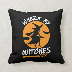 Coussin Où Mes Sorcières À Funny Halloween