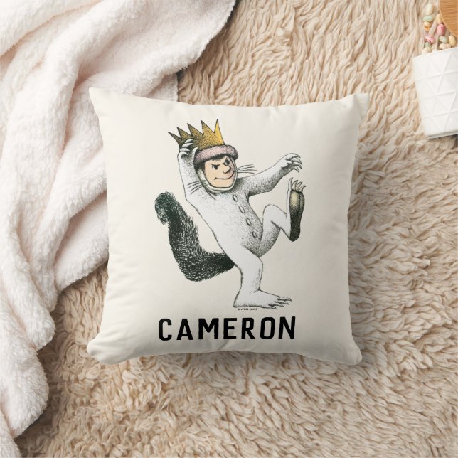 Coussin Où sont les monstres | Max | Ajoutez votre nom (Couverture)