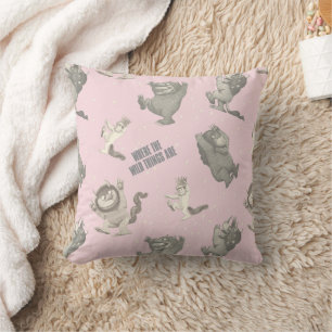 Coussin Où sont les monstres ? Motif Rose Star