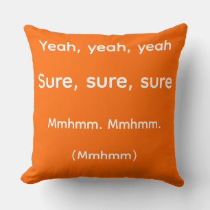 Coussin Ouais Ouais Ouais Drôle D'oreiller Passif Aggressi