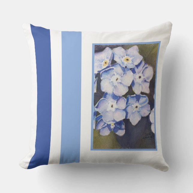 Coussin Oubliez-moi-pas Fleurs (Recto)