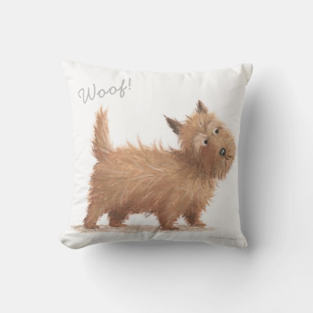 Coussin  Ouf ! Cushion - Scottish Dog / Cain Terrier (Recto)