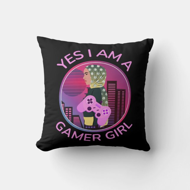 COUSSIN OUI JE SUIS UNE FILLE GAMER (Recto)