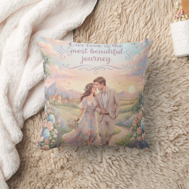 Coussin Our Future Beautiful Journey Throw Pillow | Romant (Couverture)