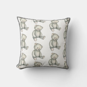 Coussin Ours Aquarelle Bébé Décor