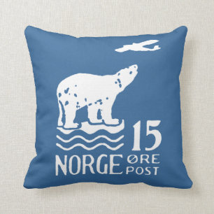 Coussin Ours blanc 1925 norvégien