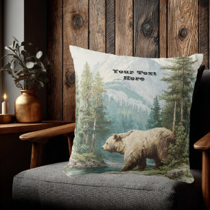 Coussin Ours Brun