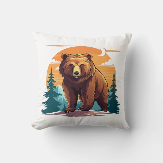 Coussin Ours brun (Recto)