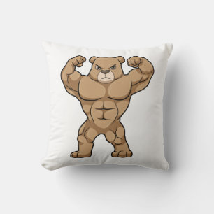 Coussin Ours comme Bodybuilder avec de grands Muscles
