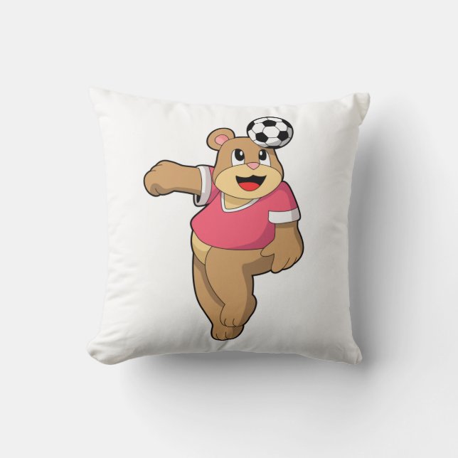 Coussin Ours comme joueur de football avec Soccer.PNG (Recto)