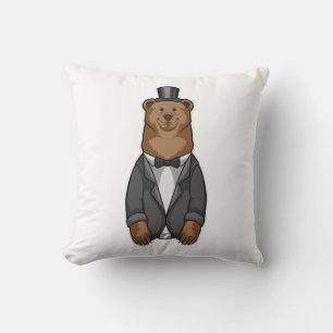 Coussin Ours comme marié avec veste