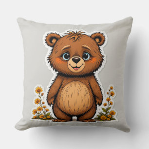 Coussin Ours de dessin animé mignon