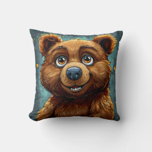 Coussin Ours de dessin animé mignon