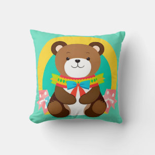 Coussin Ours de dessin animé mignon