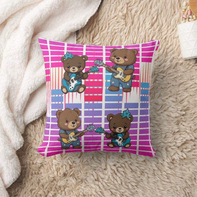 Coussin Ours de musicien Création de musique (Couverture)