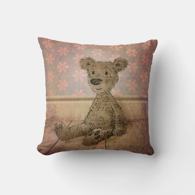 Coussin Ours de nounours de l'enfant mignon (Recto)