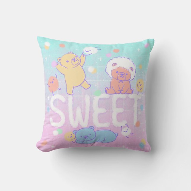 Coussin Ours doux avec monstres en luffy (Recto)