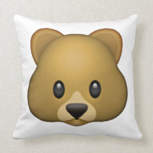 Coussin Ours - Emoji