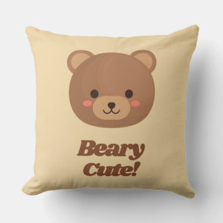 Coussin Ours en peluche