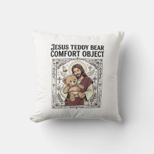 Coussin Ours en peluche Jésus Objet de Confort Ours en pel