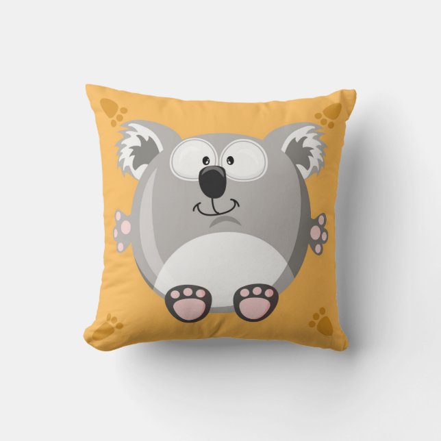 Coussin ours koala cercle mignon (Recto)