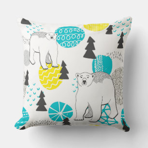 Coussin Ours polaire