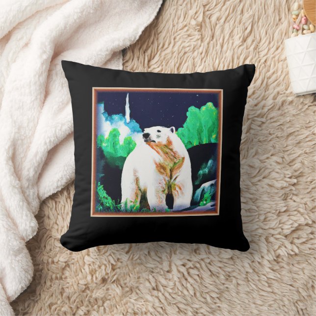 Coussin Ours polaire en pleine nature. Commandez dès maint (Couverture)
