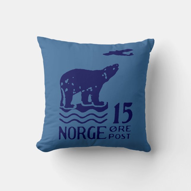 Coussin Ours polaire norvégien 1925 (Recto)