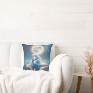 Coussin Ours Polaire Sur L'Iceberg Fondu