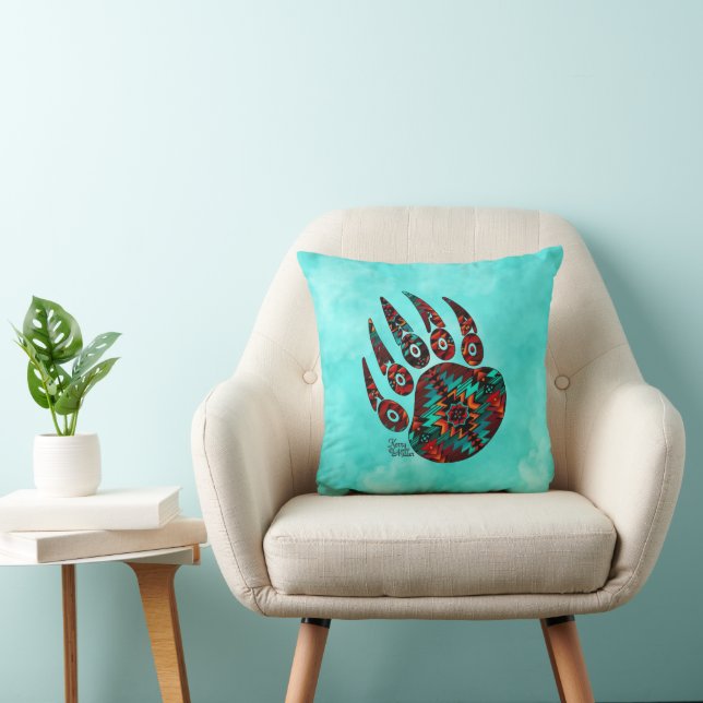 Coussin Ours Tribal Paw Thaillow (Chaise)