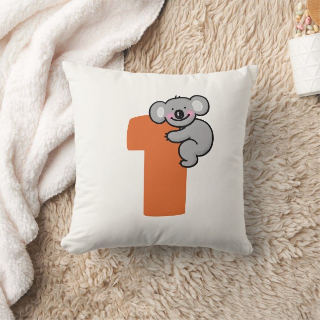Coussin Ourson Koala Mignon Un An Douce Première Année (Couverture)