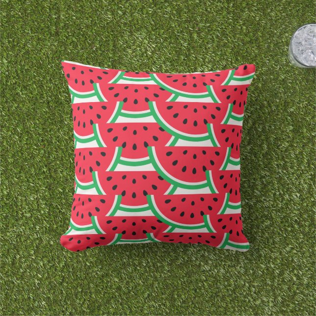 Coussin Outdoor Watermelon Throw Pillow (Herbe)