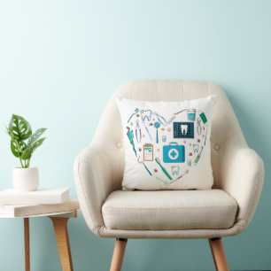 Coussin Outil dentaire amusant Coeur