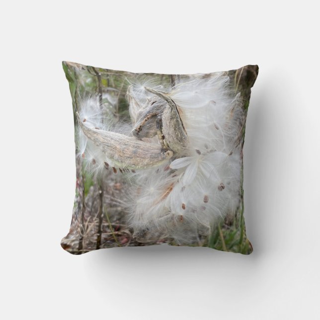 Coussin Ouvrir les pots d'algues | Graines avec soie | (Recto)
