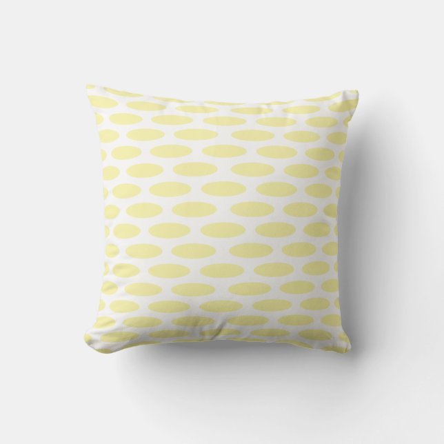 Coussin Oval moderne crème @ Emporiomoffa (Recto)