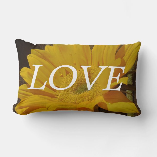 coussin OVE, Tournesol jaune (Recto)